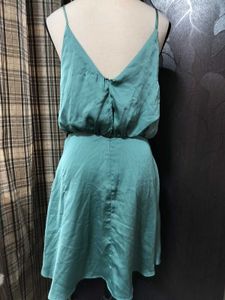 Satin Spaghetti Strap Mini Dress