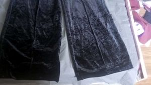 Black Velvet dungree with Gold Accents