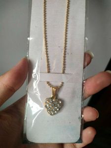 Hairpins &amp; Heart Necklace Set