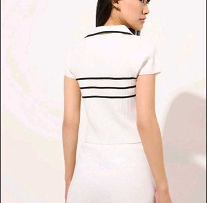 Westside Striped Polo Top