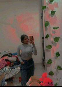 Cropped Knit Sweater