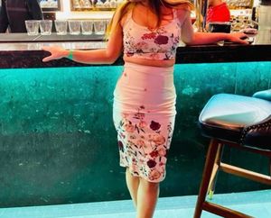 Off White Printed Co Ord