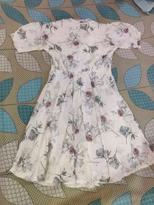Floral Print Short Sleeve Dress