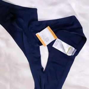 Navy Blue Thong Briefs