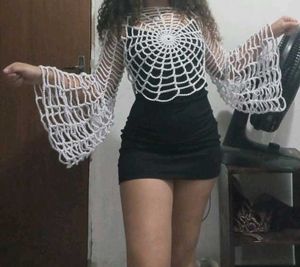 Unique Spiderweb Crochet Top