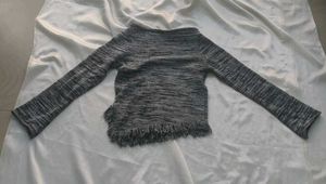 Gray Marled Knit Sweater