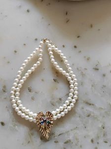 Elegant Double Strand Pearl Bracelet