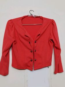 Full Sleeve Crop Hot Pink Blazer