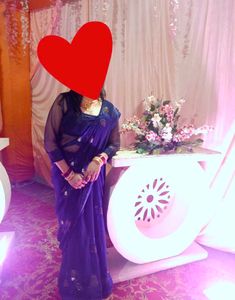 Elegant Blue  Complete Saree With Blouse