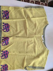 MAX Collection Yellowish Green Elephant Print