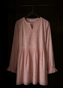 Pink Cotton Kurta