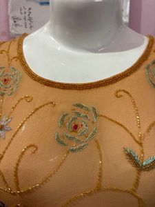 y2k chatpata Sheer Beaded Desi Floral Top