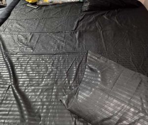 cotton luxurious Black Bedsheet Set
