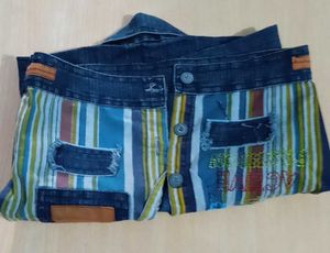 Kids Denim Patchwork Shirt