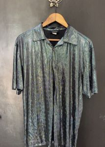 Men's Metallic Short Sleeve Shirt