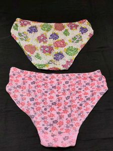 Floral Print Cotton Briefs (Set of 2)