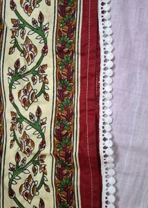 Maroon Floral Print Kurta