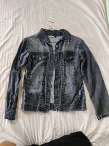 Distressed Denim Jacket JACK WILLS