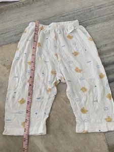 Cute Bear Print Baby Pajama Pants