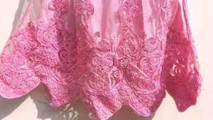 asthetic Pink lace Top🩷