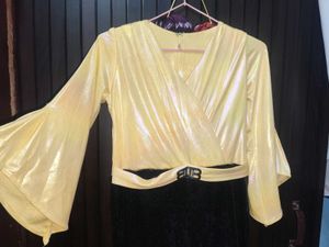 Vintage Gold &amp; Black Party Dress