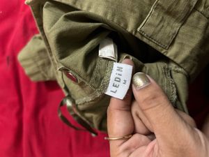 Khaki Cargo Shorts with Zippers