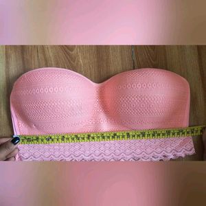 Strapless Lace Bras - Pink &amp; Grey Set