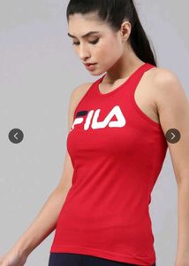 Fila Red Logo Tank Top
