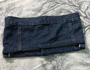 Classic Blue Denim bandeau top