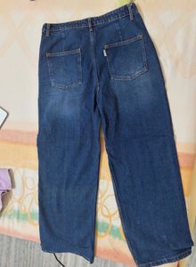Freakins Blue Denim Cargo Pants