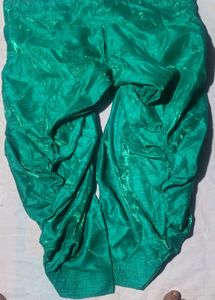 Green pathani salwar jyada ghoom wali silk shining