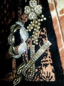 Sparkling Charm Brooch & Bracelet Set 4