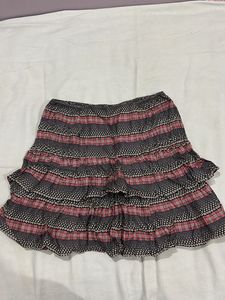 Tiered Pattern Skirt