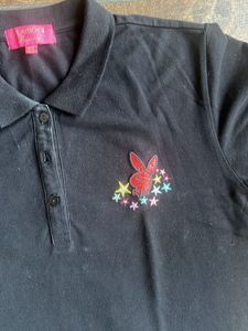 Original Playboy Bunny Black Polo Dress
