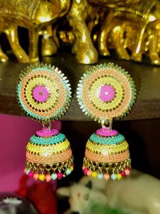 Vibrant Jhumka Earrings