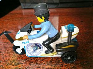 Toy Police Motorcycle with Lights