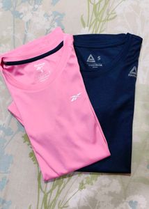 Reebok Pink & Navy T-Shirt Set