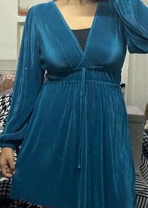 zara blue dress