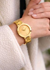 Gold Tone AX Bracelet Watch
