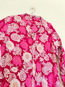Pink and grey kurta set