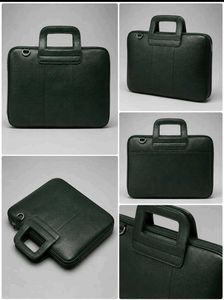 Stylish Green Leather Briefcase | Laptop Bag