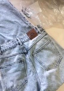 Branded Ripped Wide Leg Jeans
