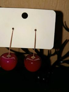 Cute Cherry Drop Earrings