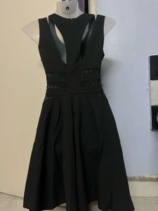 Chic Black Sleeveless Fit &amp; Flare Dress