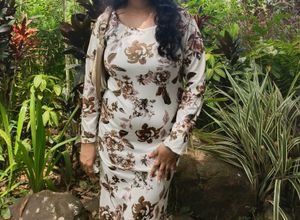 Floral Print Long Sleeve Dress