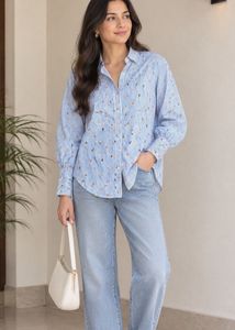 Shirt with Stripe & Icecream Print