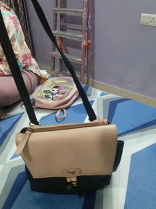 Stylish Two-Tone Backpack/sling Cross body
