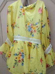 Beautiful Yellow Floral Kurta