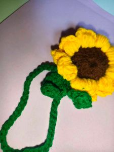 Handmade Crochet Sunflower Charm