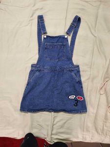 Denim Dungree Dress